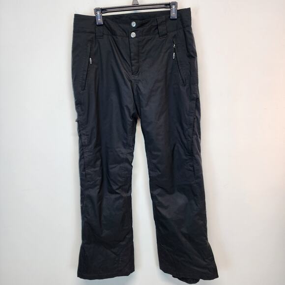 Columbia Bugaboo II Ski Snow Pants Size M Black Omni-Heat Pockets Warm Winter - Picture 1 of 13